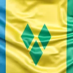 Bandiera Saint Vincent 100×150 cm da interno