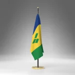 Bandiera Saint Vincent 17×24 cm da tavolo