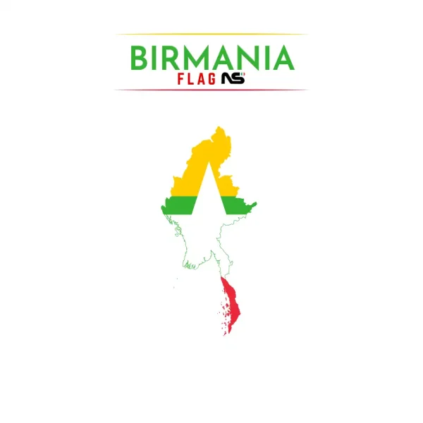 mappa Myanmar Birmania ns bandiere 1