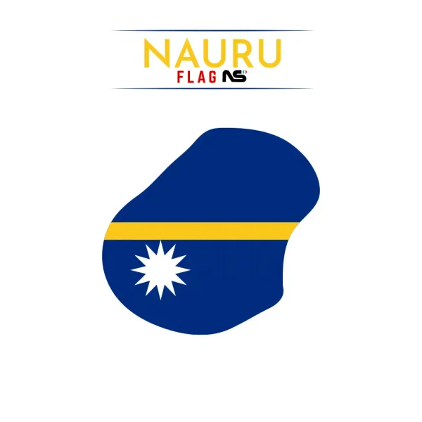 mappa Nauru ns bandiere