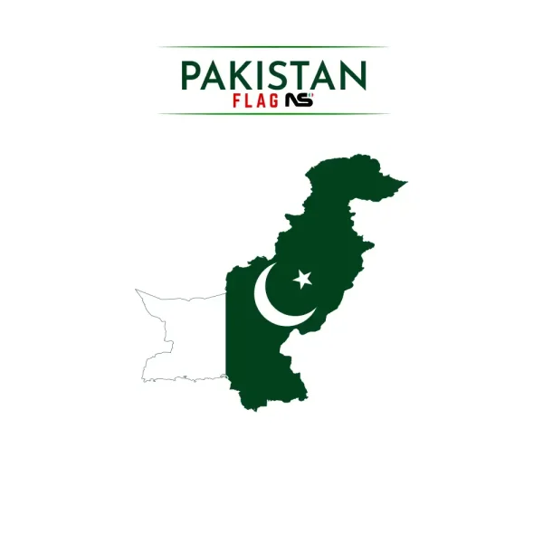 mappa Pakistan ns bandiere