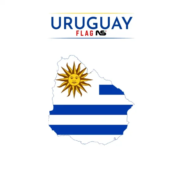 mappa Uruguay ns bandiere