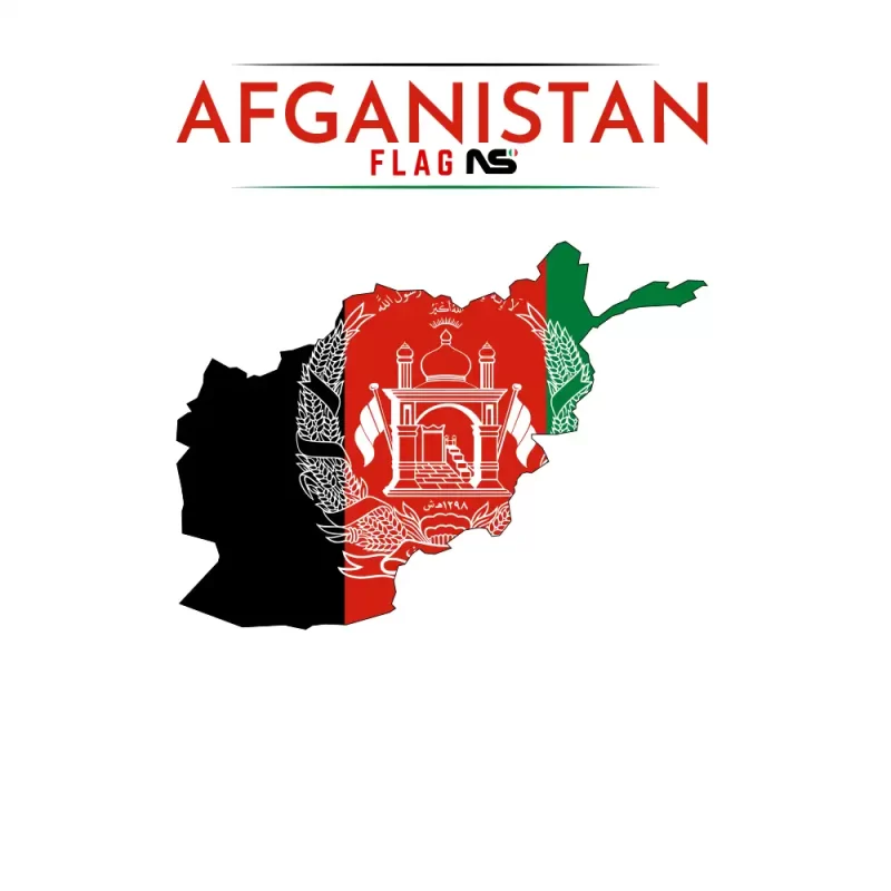 mappa afganistan ns bandiere