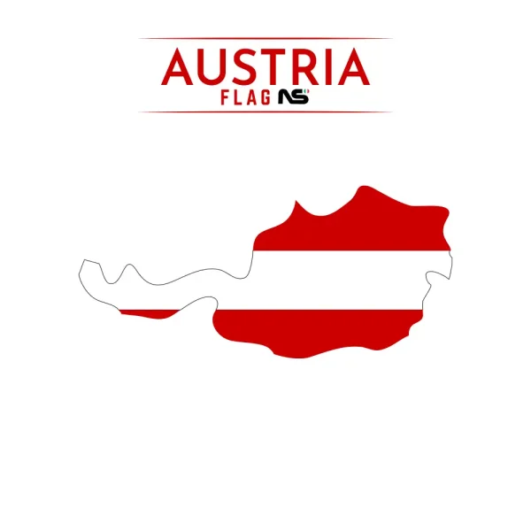 mappa austria ns bandiere