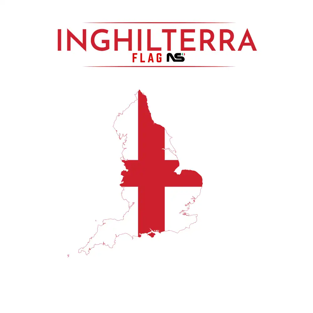 Bandiera Gigante Inghilterra 150x250 Cm: Resistente Al Vento, Per Esterni