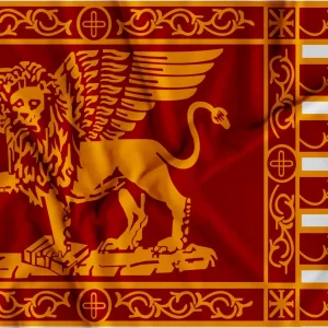 Bandiera Serenissima Rep Venezia Leone Spada