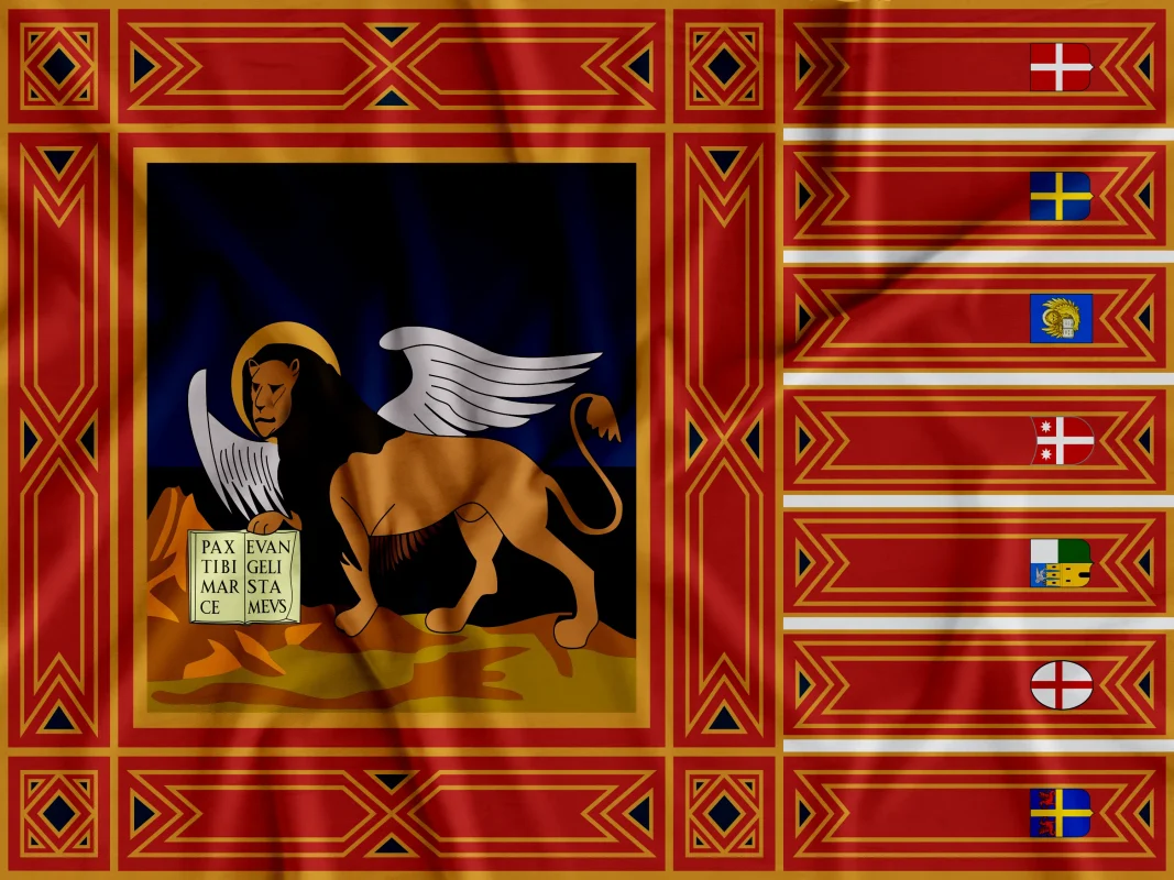 Bandiera Veneto 100x150cm In Tessuto Nautico - Per Barche, Eventi E Tifosi - Foto 3